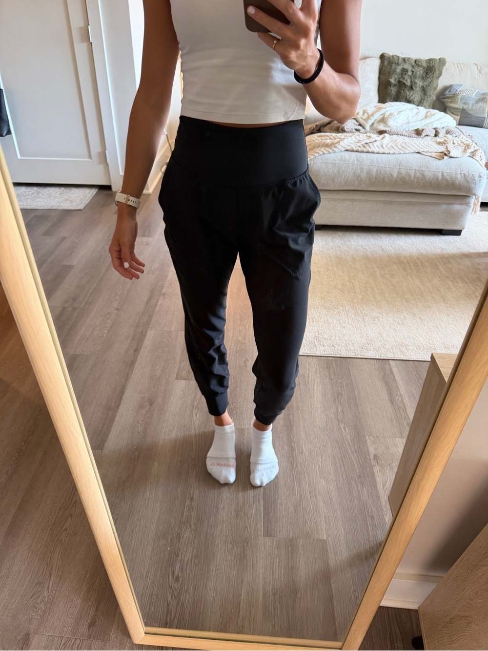 Old Navy Black High-Waist Jogger Pants